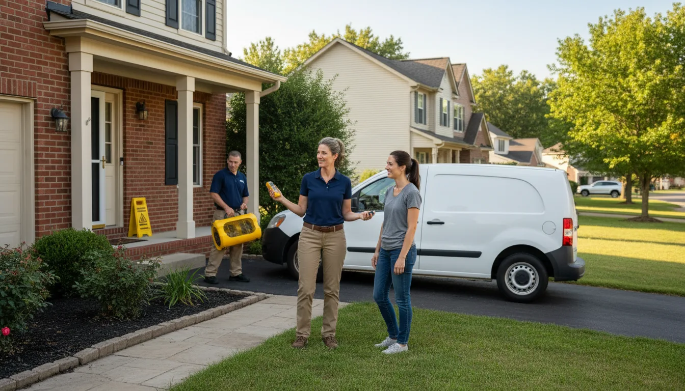 Residential water damage restoration in Stilesville, IN